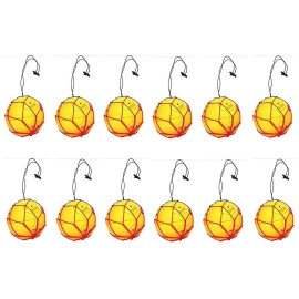 12 Soccer Ball Bungee Elastic Juggling Skill Training Net Handle - Red, 0.3