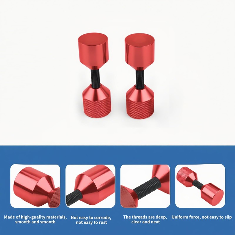 CNWZYMX 2 Pcs Aluminium Flange Two Hole Pins Set -