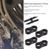 4 Pcs 8AN Hose Separator Clamp Fuel Line Mounting Clamp