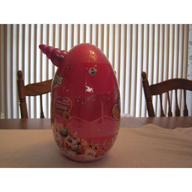 ZURU 2018 ZURU RAINBOCORNS GOLD SEQUIN SURPRISE PURPLE HORN--NEW--FAC