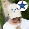 AUEAR, 30 Pack Blue Star Sew On Iron Patch Embroidered