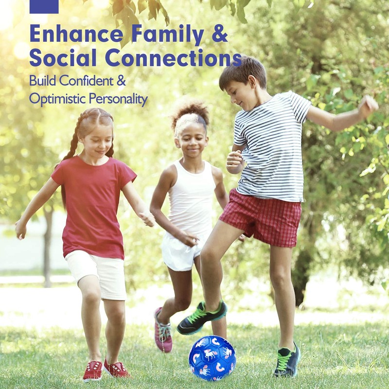 hahaland Soccer Ball Size 3 with Pump Deflated & Mesh