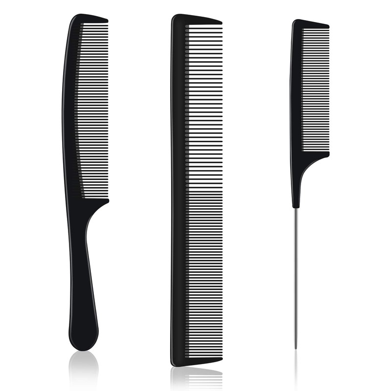URAQT Hairdressing Combs Set, 3pcs Hair Combs Hair Brushes, Pin