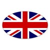 CafePress British Flag Oval Car Bumper Sticker