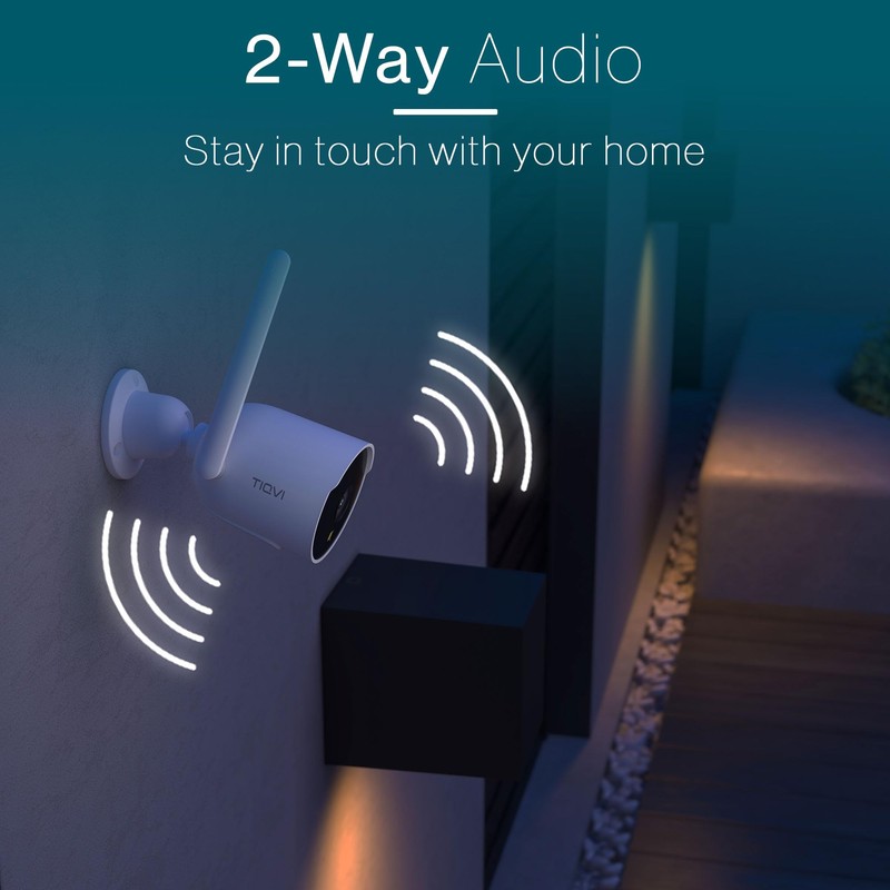 Tiqvi - Smart Outdoor Camera WiFi, 1080P, Dualband (2.4/5GHz), Infrared