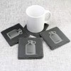 4 x 'Hot Water Bottle' 10cm Square Slate Coasters (CR00220443)