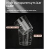 BPA-Free 30ml (1oz) Liquid Measuring Cups (10-Pack) - Mini Plastic