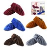 iPobie 5 Pairs Washable Overshoes,Velvet Shoe Cover,Reusable Non-Slip High Elasticity