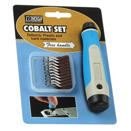 Noga NG8100 20 Pc N10 Light Duty Deburring Set w/NogaGrip 2 Handle (Pack of 3)