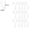 SHATCHI 16Pcs Giant Clear Gutter Hooks for Outdoor Hanging Christmas