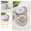Zerodeko Box Heart Shaped Ring Box Ring Bearer Ring Holder
