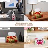 2 Pack Tissue Box Cover Holder, Red Poppies Flowers Rectangle