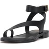 Vince Camuto Women's Liba Flat Sandal, Black, 8.5