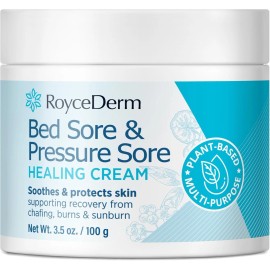 Roycederm Bed & Pressure Sore Healing Cream – Fast Relief for Ulcers, Chafed Skin, 3.5oz