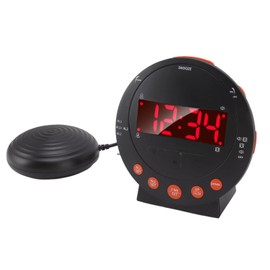 Extra Loud Alarm Clock, 113 Decibels, Red Flashing Light, Super Shaker, Wake up with Vibration, Vibrating Clock for All Ages