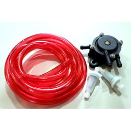 HDM Go Cart Kart Racing Pulse Type Clone fit Predator 212 GX160 GX200 Fuel Gas Pump Line Filter RED