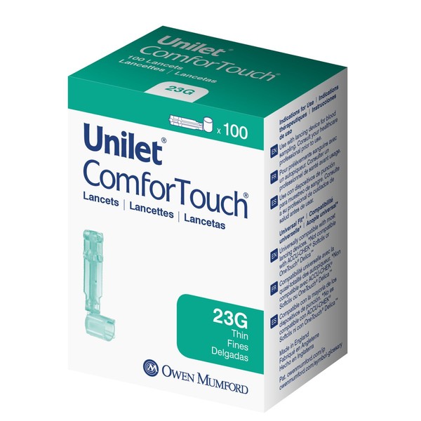 UNILET ComforTouch (23G) Thin Lancets, 100ct