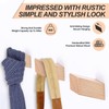AGITATESAND Wood Wall Hooks 4 Pack Coat Hooks Wall Mounted