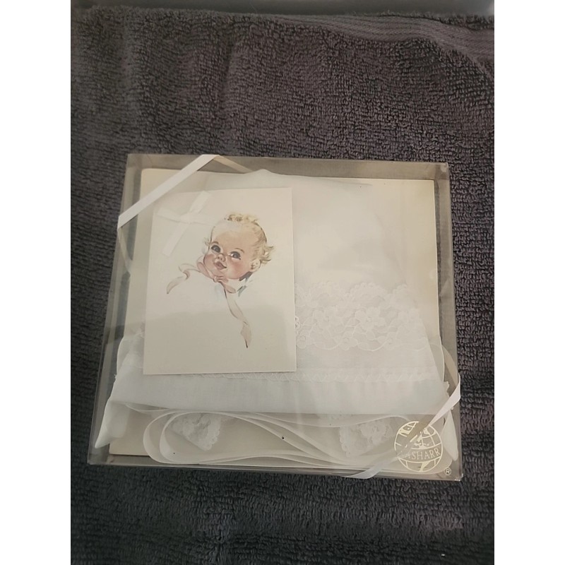 Nasharr Vintage Baby Bonnet The Magic Hanky Wedding New