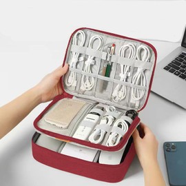 LTLSZRN Cable Organiser Bag, Cable Organiser Travel, Travel Electronic Bag, Electronics Accessories Organiser, Cable Bag Organiser, Charging Cable Organiser, Travel Organiser, Charging Cable Bag (3