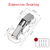 2 Pieces Hidden Hinges Soft Close Surface Mount Kitchen Cabinet