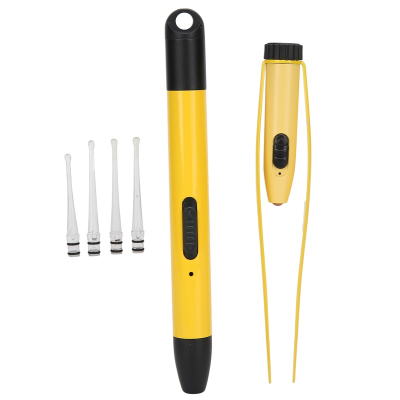 Rechargeable LED Luminous Earpick Ear Tweezers Portable Earwax Removal Cleaning