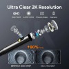 2560P Industrial Endoscope Camera with 5m Flexible Probe, LED Light,