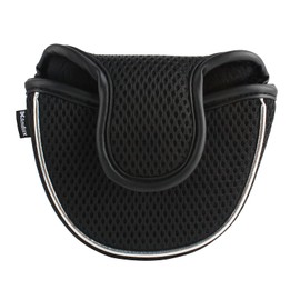 Andux Golf Putter Cover Half Round Mesh Putter Head Cover MT/TG13 (Black)