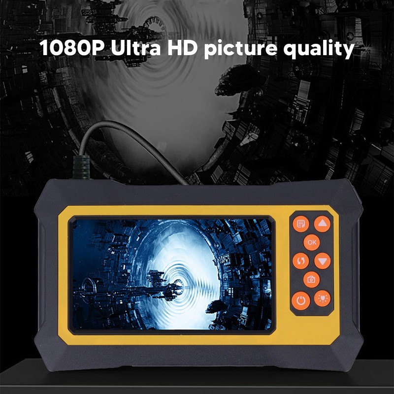 Dual Lens Industrial Endoscope ABS 1080P Digital Inspection Camera Waterproof