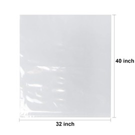 LazyMe 32x40 inch, Easter Basket Cellophane Shrink Bags, Shrink Wrap Bags Large, Clear,10 Pack