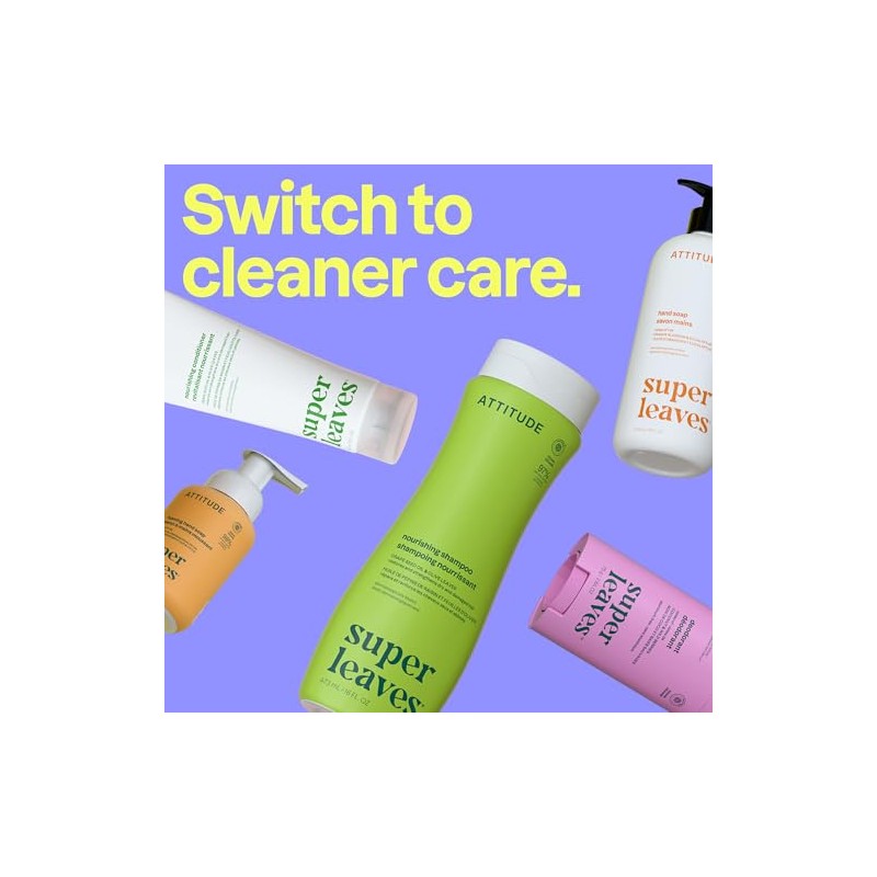 ATTITUDE Super Leaves, Hypoallergenic Hand Soap, White Tea Leaves, 16