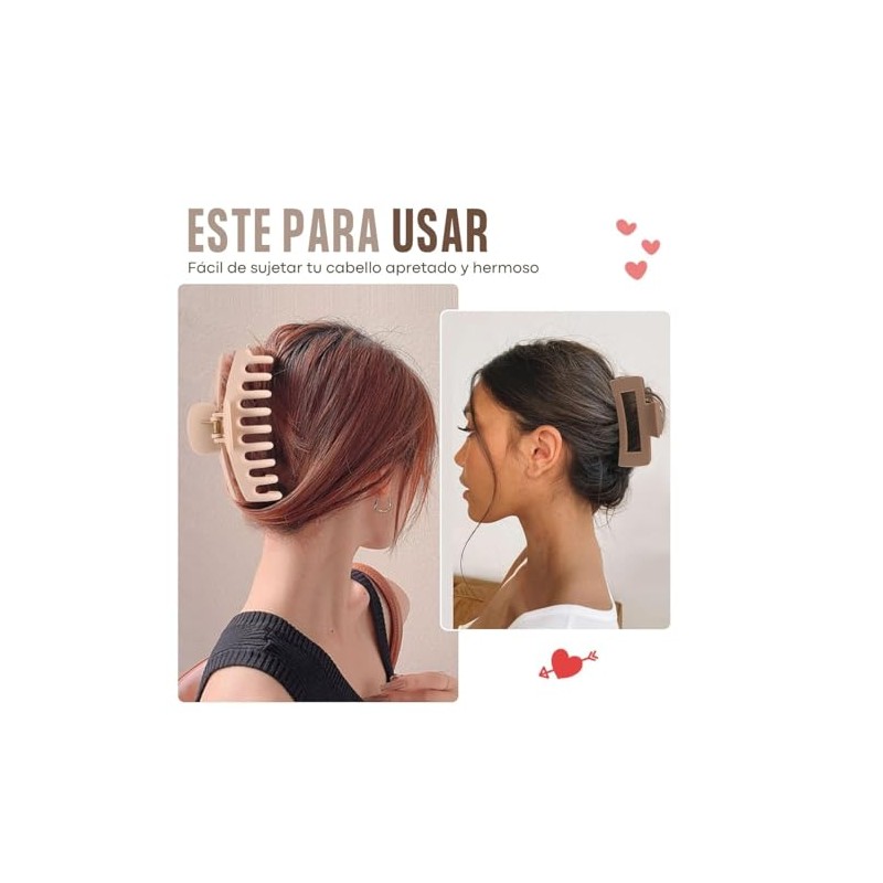 Triko Set de 8 Pinzas para el Cabello para Mujer,