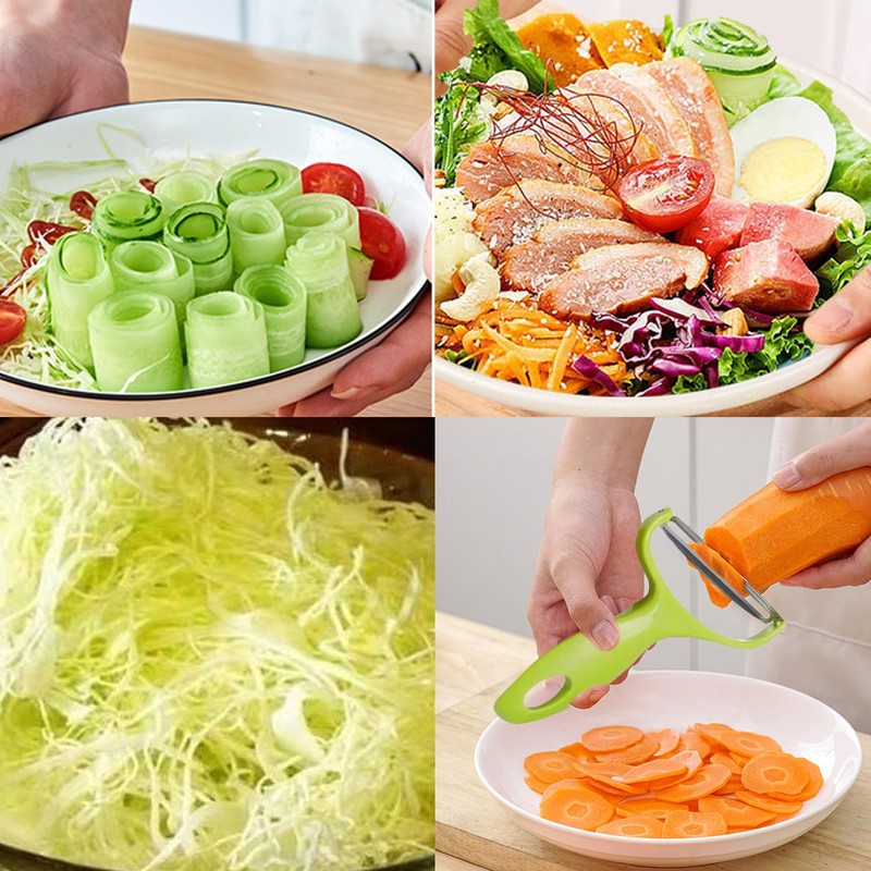2 Pcs Cabbage Grater, Wide Mouth Vegetable Peeler, Potato Peelers