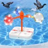 Pool Bird Deterrent Device, Floating Reflective Bird Deterrent Windmill 02