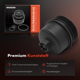 Frankberg Oil Filter Housing Compatible with Focus III Mondeo IV BA7 Min.i R56 R57 C2 JM Bravo II 198 Punto 199 169 C-Max DM2 witho 955 Replace# 11427557011