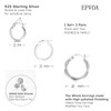 EPVOA Silver Hoop Earrings for Women, 925 Sterling Sliver Hoop