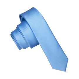 JEMYGINS Mens Slim Silk Tie 4cm Medium Light Blue, lightblue