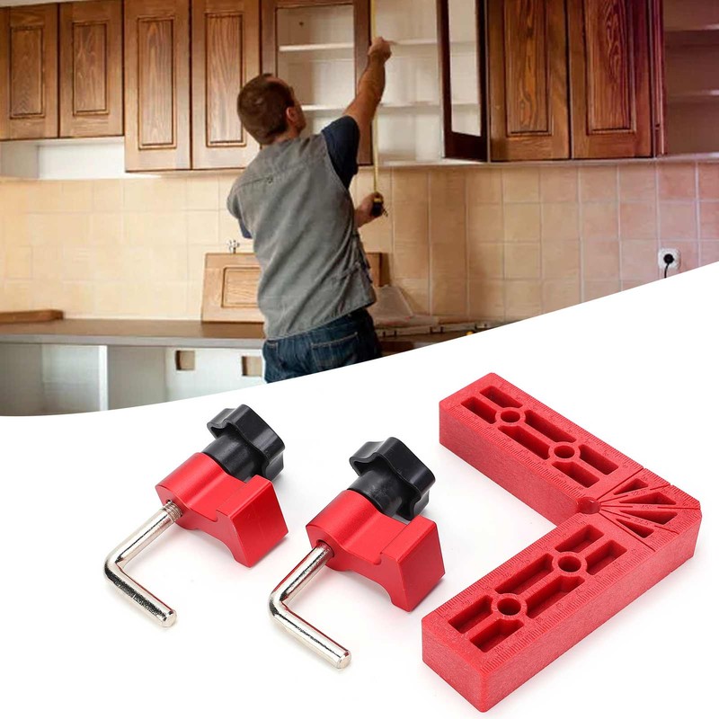 90 Degree Positioning Square Plastic Right Angle Clamp Woodworking Hand