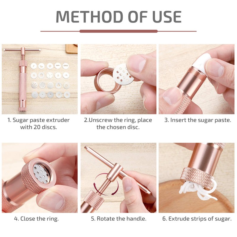 BESTONZON Alloy Rotary Mold Tools Set Squeeze Polymer Clay DIY