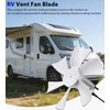 Carvmpin 2 Pack 6“ Replacement White Vent Fan Blades for