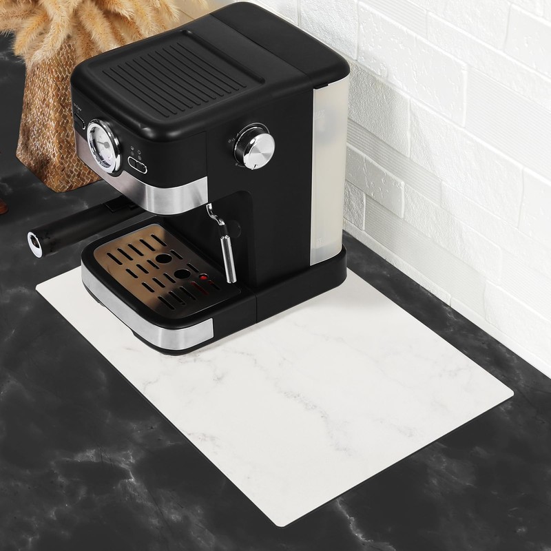 SUEH DESIGN Coffee Mat, Absorbent Dish Drying Mat 19.6 x