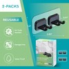 Hook LAB Self Adhesive Double Toothbrush Holder 2 Pack -