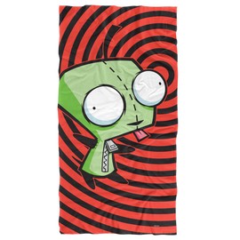 LOGOVISION Invader Zim Beach Towel, 30"x60", Invader Zim Gir Spiral Beach Towel