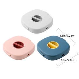 OSALADI Charging Cable Organiser Box 3 Colours Set Small Portable and Easy to Use for Telephone Cables