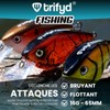 trifyd ® Fishing Pike Lure, Pack of 3 crankzilla predatory