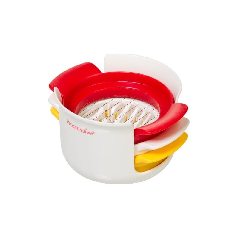 Prepworks by Progressive - Cortador de huevos compacto, blanco, rojo
