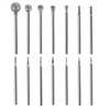 Hanboost 14Pcs Diamond Ball Shape Engraving Burr Set for Rotary
