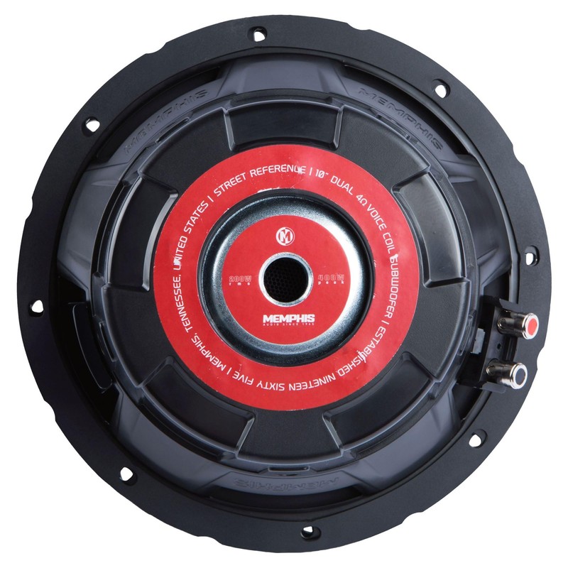 Memphis Audio SRX1040 10" Street Reference Single 4-Ohm Subwoofer -