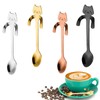 Cat Coffee Spoon, Stainless Steel Mini Kitten Design Mixing Spoon,