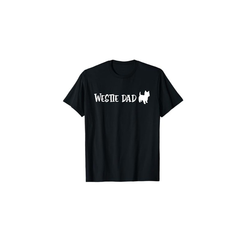 Westie Gifts Men Women West Highland Terrier Westie Dad T-Shirt